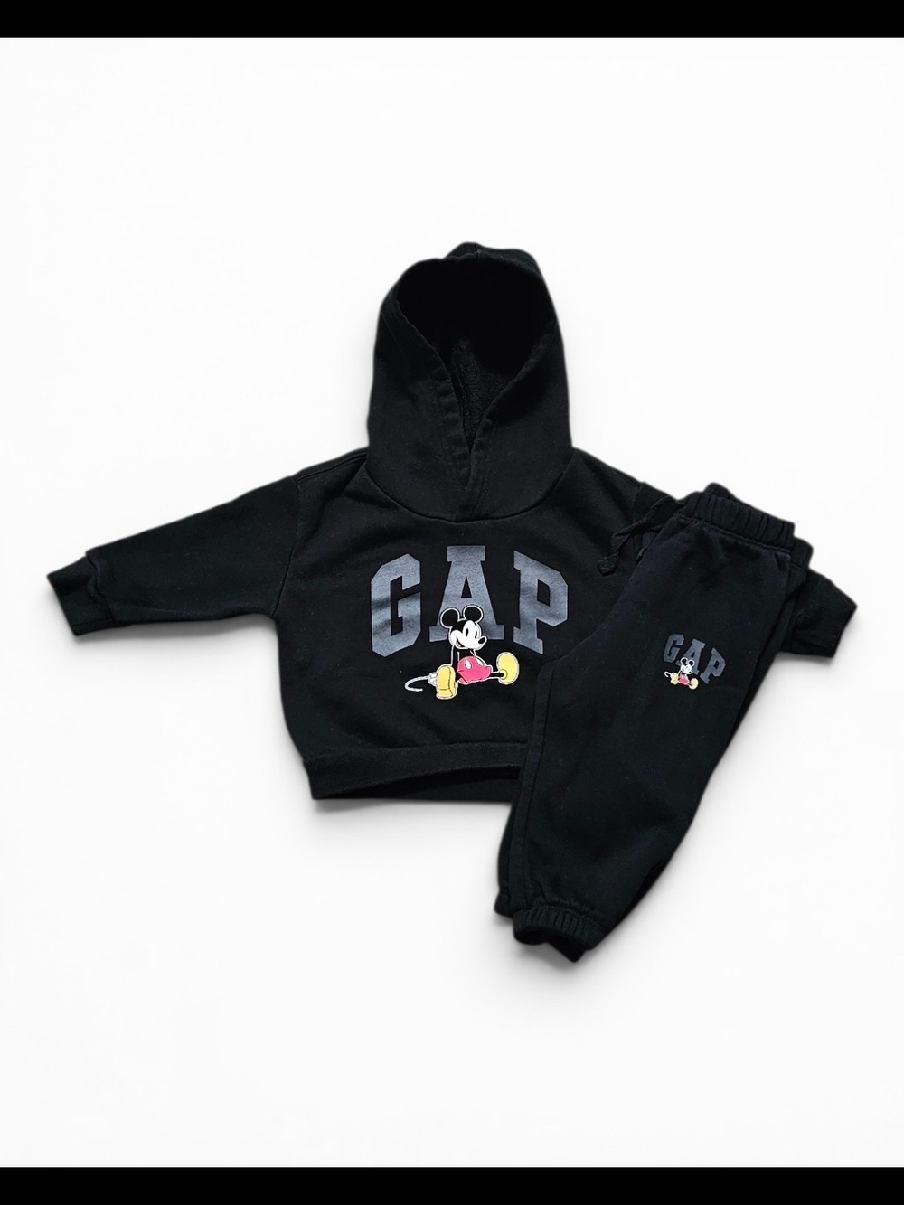 GAP x Disney Mickey Mouse Baby Hoodie Jogger Set 6-12 Months